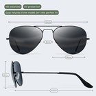 Sunglasses For Men Women Aviator Polarized Metal Mirror Uv 400 Lens Protection