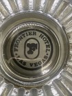 Vtg Frontier Hotel Las Vegas Ashtray Amber Glass Casino