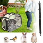 Large Pet Portable Carrier Backpack Space Capsule Travel Dog Cat Bag Transparent