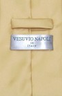 Vesuvio Napoli Necktie Solid Gold Color Mens Neck Tie