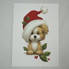 Vtg Current Christmas Cards Puppies Bears 5 Designs Lot Of 17 Unused Cute