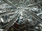 Arthur Court 14    Round Leaf Tray W  3 Feet  Aluminum