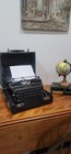 Underwood Champion Portable Typewriter With Tripod Stand Case 1940s