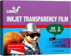 30 Sheets Pintable Transparency Film Acetate Clear Sheets For Crafts 8 5x11 O   