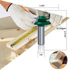 Router Bit Set 45 Degree Lock Miter Router Bits 12 Inch Shank - 3 Bits - For 