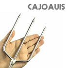 Fishing Harpoon 3 Prong Stainless Steel Fishing Gig Gaff Hook With 8mm Screw