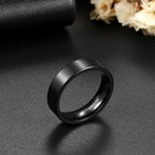 Men s Women s Black Titanium Ring Couples Engagement Wedding Band Comfort Fit