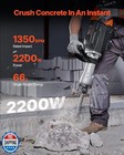 Vevor Demolition Jack Hammer  2200w Electric Jack Hammer Concrete