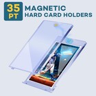 Magnetic Card Holders 35 55 75 100 130 180pt One Touch Card Holder Hard Plastic