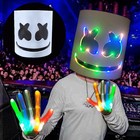 Masque Et Gants Lumineux Led Dj Marshmello  Casque De T  te  Couvre-t  te De Cospl