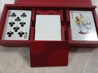 Crate Barrel Red Playing Card Set 2 Decks Of Cards 1 New Sealed 3 Notepads Case