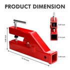 Clamp On Trailer Hitch 2  Ball Mount Receiver For Bucket Bobcat Tractor Towing