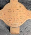 Antique English Victorian Solid Brass Salesman Sample Fire Fender