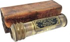 Brass Kaleidoscope With Leather Case Brown  Antique Traditional Working Gift Son