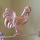Good Directions Aluminum Copper Finish Cottage Rooster Weathervane Figure 