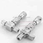 Stainless Steel304 Needle Valve Micro Flow Regulating Metering Valve Controller 
