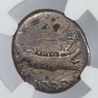 Marc Antony Ar Denarius Ancient Roman Imperatorial Silver Coin 32-31 Bc - Ngc G