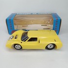 Strombecker Slot Car With Original Box Ford J Yellow Number 2 Vintage 1967