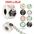 1    Thank You Stickers Roll  Thank You For Supporting My Small Business 500pc per