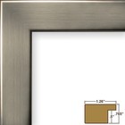Craig Frames Bauhaus  1 25 Inch Wide Modern Stainless Silver Picture Frame