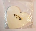 Prince  Badge Sign O  The Times Heart Shaped Uk Original Promo Only Mint Bagged