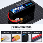 2x Zeee 6s Lipo Battery 8000mah 22 2v 120c Xt60 For Rc Car Truck Desert Racer