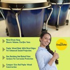 Wooden Bongo Drum Set 6 And 7 Inch With Bag