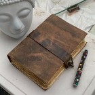 Handmade Vintage Leather Journal Notebook   Rustic Antique Diary Sketchbook Gift
