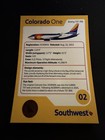 Southwest Airlines  Colorado One Trading Card Number 2 In The Official Set Rare