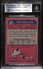 1973 Topps 330 Ted Kwalick  Bgs Auto Autographed Authentic C94369