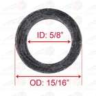  2-pk   graphite  Sight Glass Gasket For Fulton Boiler   2-12-256   2-12-000256