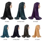 Muslim One Piece Women Long Hijab Scarf Turban Headscarf Amira Head Wrap Shawl