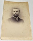 Rare Antique American Yale Grad Charles Gilbert Teacher Ny Cabinet Card Photo Us