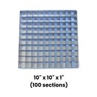 Brownie Divider Pan 100 Slot 10  Removable Cutter Aluminum Baking Mold Free Ship