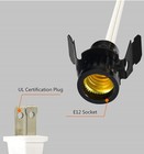 Clip In Lamp White Cord For Christmas Village House  Pumpkin Lights