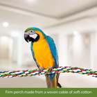 Pet Comfy Perch For Birds Flexible Multi-color Rope  Medium - 32  Length