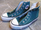 Vtg 80s Converse Chuck Taylor All Star High Top Usa Made Green Sneakers Men s 4