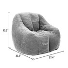 Bean Bag Chair Memory Foam Tufted Soft Filler Fluffy Lazy Sofa Dorm Living Room