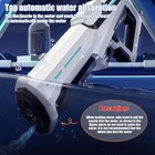 Electric Water Gun Automatic Refill 300ml 2-in-1 High Pressure Water Spray Toy