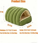 Cat Cave Winter Warm Plush Bed Enclosed Soft Warm Pet Cave For Cat Dog