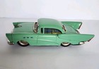 Vintage 50s Alps Japanese Tin Buick Roadmaster Friction Push Car Seafoam Green