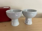 Kwangjuyo Korean Bell Cups Set Of 2 Ceramic Ceremonial Cups New In Box White