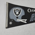 Vintage Oakland Raiders Two Bar Helmet Nfl Football Pennant 30  1960 s 1970 s