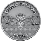 2026 Ghana Pilot Memento Mori 1 Oz Antique Finish Silver Coin