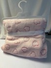 Dkny Jeans Pink Fleece Baby Blanket Security Lovey Infant Girls Plush Soft