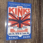 The Kinks 1978 Backstage Pass Chicago