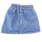 Vintage Oshkosh Denim Jean Skirt Girls Size 4 Made In Usa 80s 90s Western Rodeo