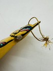 Vintage Yellow Painted Cat Christmas Ornament