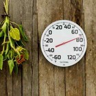 8 In Round Dial Thermometer Weatherproof Outdoor Indoor Bold Analog Display New