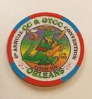 Only 1 000 Rare Vintage  5 Casino Chip - 6th New Orleans Ana Cc   Gtcc Conv 1998